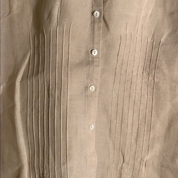 Neutral Linen Button Down - Picture 6 of 8